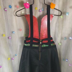 Hot Topic Womens Skirt with Suspenders Size XS or 0